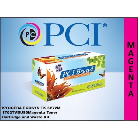 Pci Pci Kyocera-Mita Ecosys Tk-5272M 1T02Tvbus0 Magenta Toner Cartridge TK5272M-PCI